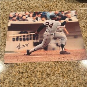 San Francisco giants Willie Mays autographed photo